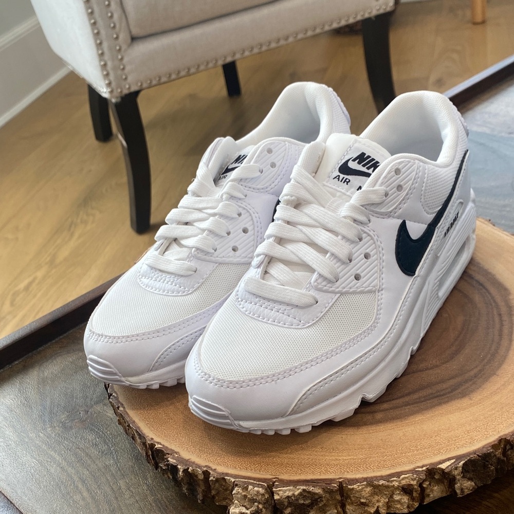 Nike Air Max White and Black Sneakers
